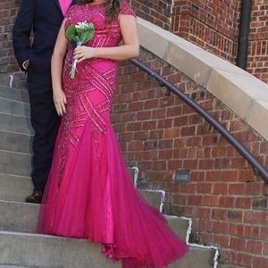 Cranberry / pink/ red formal dress